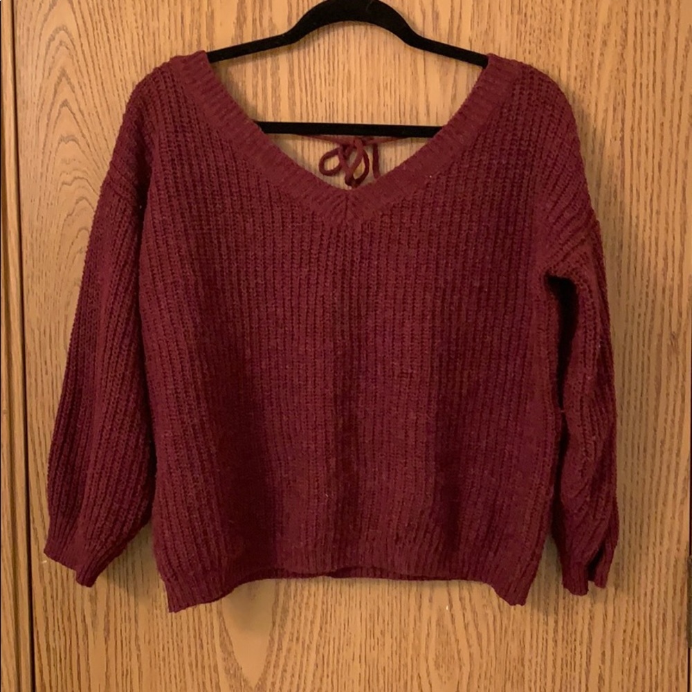 Vneck Vback sweater